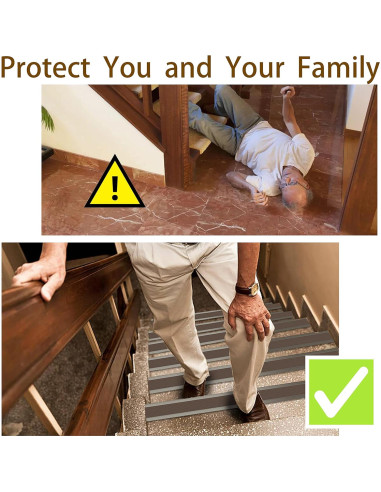 Bisel de Escalera Antideslizante TONGMO 1m Gris PVC