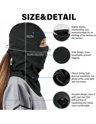 Balaclava de Invierno Sukeen Transpirable para Esquí Unisex