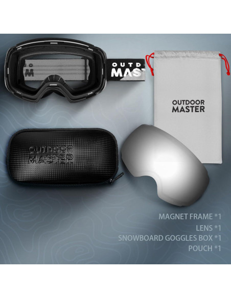 Gafas de Esquí OutdoorMaster PRO Sin Marco UV400 Lente Intercambiable Gafas de Esquí OutdoorMaster PRO Sin Marco UV400 Lente Intercambiable