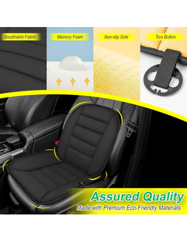 Cojín de Asiento Kingphenix con Almohada Lumbar - Espuma Viscoelástica