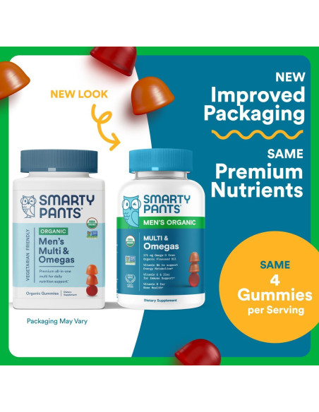 SmartyPants Multivitamina Orgánica para Hombres - 120 Gominolas SmartyPants Multivitamina Orgánica para Hombres - 120 Gominolas