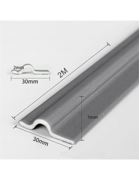Cinta de sellado autoadhesiva STYHYGBS 2m x 3cm Gris Cinta de sellado autoadhesiva STYHYGBS 2m x 3cm Gris