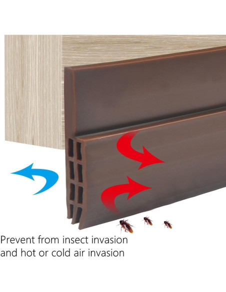 Burlete autoadhesivo Yosoo 100cm silicona para puertas Burlete autoadhesivo Yosoo 100cm silicona para puertas