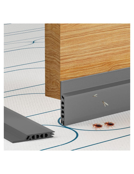 Tapón para Corrientes de Aire Cyzarize 99cm Gris - Sellado Puerta Tapón para Corrientes de Aire Cyzarize 99cm Gris - Sellado Puerta