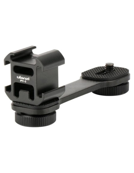 Adaptador Triple de Zapata Fría Ulanzi PT-3 para Gimbal Adaptador Triple de Zapata Fría Ulanzi PT-3 para Gimbal