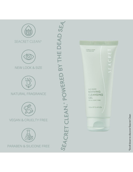 Gel Limpiador Revitalizante SEACRET 124 ml - Facial Suave AHA Gel Limpiador Revitalizante SEACRET 124 ml - Facial Suave AHA