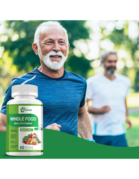 Multivitaminas para Hombres 50+ ZHPHK - 120 Cápsulas Orgánicas Multivitaminas para Hombres 50+ ZHPHK - 120 Cápsulas Orgánicas