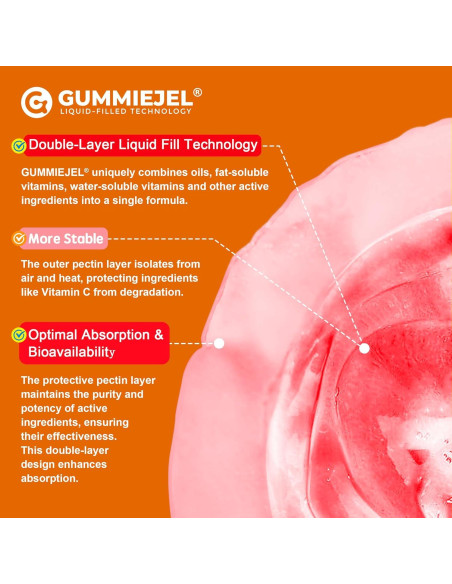 Gomitas de Vitamina C Liposomal LILICARE 1000mg Sin Azúcar Gomitas de Vitamina C Liposomal LILICARE 1000mg Sin Azúcar