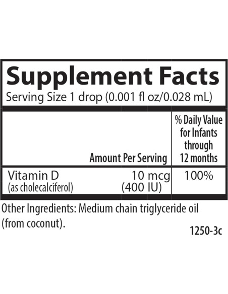 Gotas de Vitamina D3 Carlson para Bebés 10.4 ml - 400 IU Gotas de Vitamina D3 Carlson para Bebés 10.4 ml - 400 IU