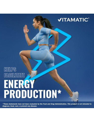 Vitamatic Vitamina B12 1000 mcg 365 Tabletas Sabor Frutos Rojos