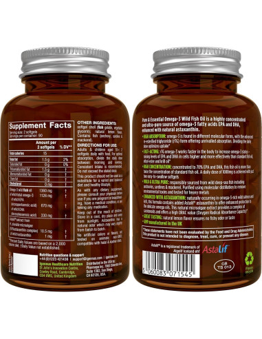 Igennus Omega 3 Aceite de Pescado Salvaje 1360mg 180 Cápsulas