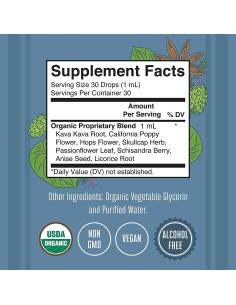 Gotas de Suplemento Herbal MaryRuth Organics 30ml - Kava Calmante 2