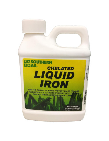 Hierro Líquido Quelado Southern Ag 473 ml para Jardín