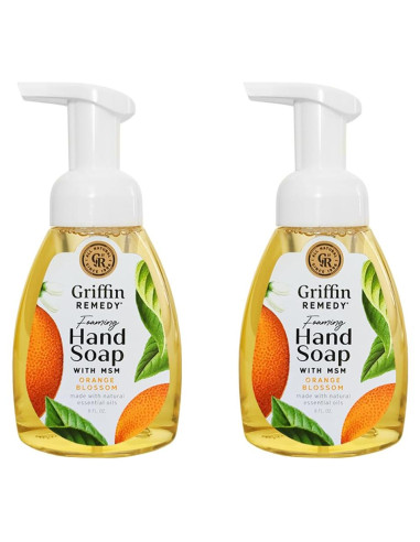 Jabón de Manos Espumoso Griffin Remedy - Flor de Naranja, 2x236ml