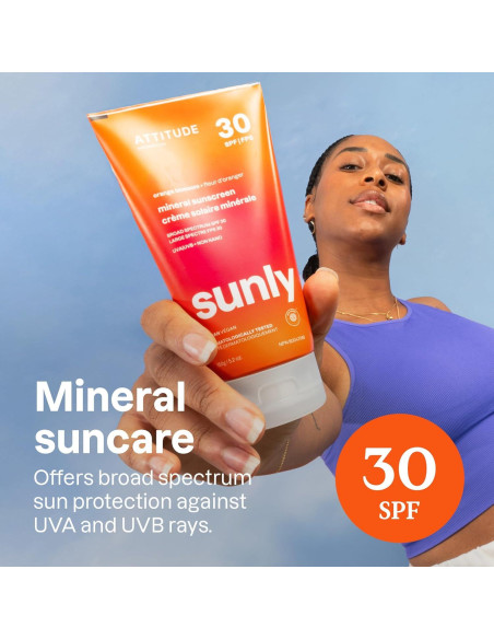 Crema Solar Mineral ATTITUDE SPF 30 Óxido de Zinc 147g Crema Solar Mineral ATTITUDE SPF 30 Óxido de Zinc 147g