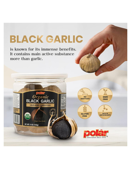 Ajo Negro Orgánico MW Polar 142 g - Snack Saludable Natural Ajo Negro Orgánico MW Polar 142 g - Snack Saludable Natural