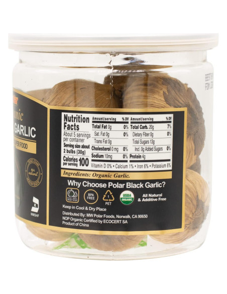 Ajo Negro Orgánico MW Polar 142 g - Snack Saludable Natural Ajo Negro Orgánico MW Polar 142 g - Snack Saludable Natural