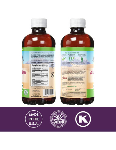 Jugo de Aloe Vera Orgánico Lily Of The Desert 946 ml x2 - Salud Digestiva