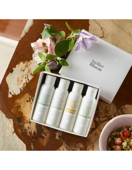 Conjunto de Regalo de Viaje Atelier Bloem - Gel, Champú y Loción Conjunto de Regalo de Viaje Atelier Bloem - Gel, Champú y Loción