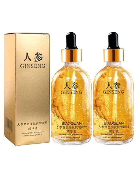 Suero Antiarrugas Ginseng Gold 100ml - 2 Botellas Hidratantes Suero Antiarrugas Ginseng Gold 100ml - 2 Botellas Hidratantes