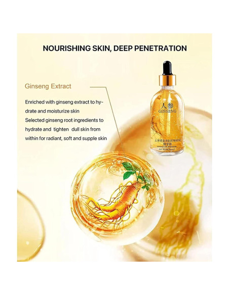 Suero Antiarrugas Ginseng Gold 100ml - 2 Botellas Hidratantes Suero Antiarrugas Ginseng Gold 100ml - 2 Botellas Hidratantes