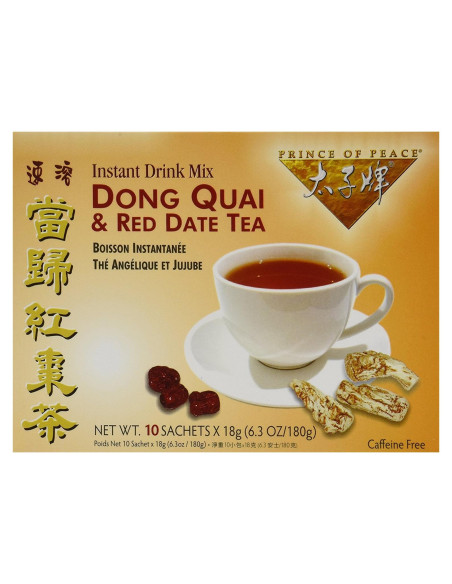 Té Príncipe de la Paz Dong Quai y Dátil Rojo 10 Cuentas Té Príncipe de la Paz Dong Quai y Dátil Rojo 10 Cuentas