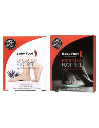 Baby Foot Pelado Exfoliante para Hombres - 70.9 ml - Pies Suaves