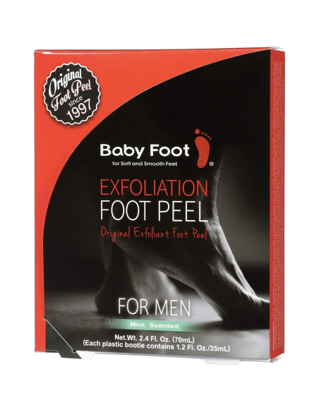 Baby Foot Pelado Exfoliante para Hombres - 70.9 ml - Pies Suaves Baby Foot Pelado Exfoliante para Hombres - 70.9 ml - Pies Suaves