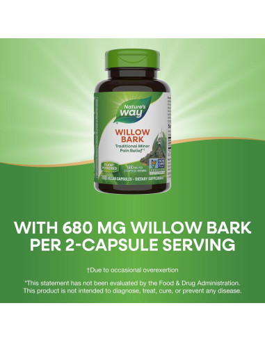 Corteza de Sauce Nature's Way 680 mg 100 Cápsulas Veganas