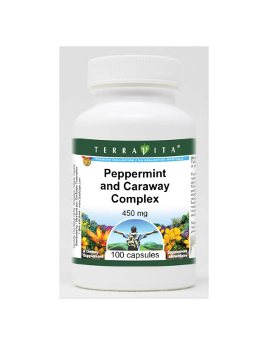 Complejo de Menta y Comino TerraVita 450 mg - 100 Cápsulas