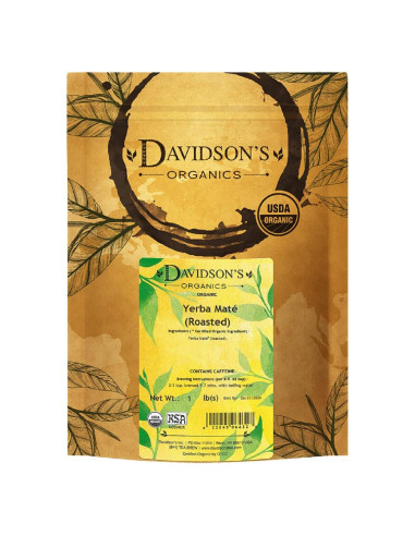 Yerba Mate Tostada Davidson's Organics 453g Hoja Suelta