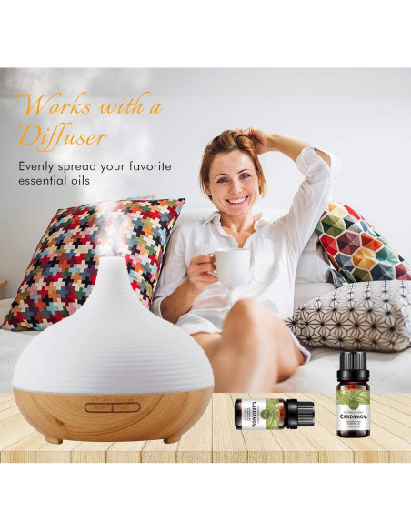 Aceite Esencial de Cardamomo 100% Puro RAINBOW ABBY 2x10ML