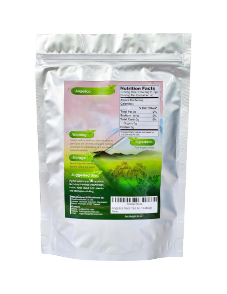Té de raíz de angélica Krittiya Garden 60 bolsitas 90g Té de raíz de angélica Krittiya Garden 60 bolsitas 90g