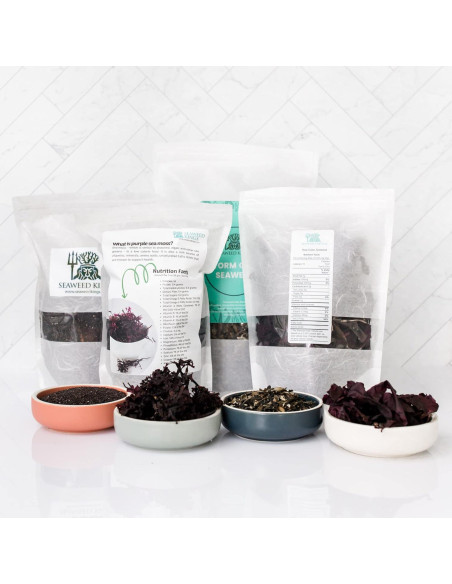 Alga Dulse Hoja Entera Cruda 227 g - Seaweed Kings - 100% Pura Alga Dulse Hoja Entera Cruda 227 g - Seaweed Kings - 100% Pura