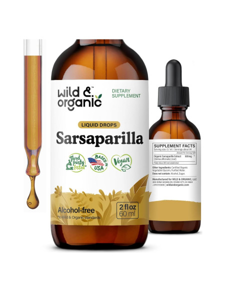 Gotas Detox de Sarsaparilla Silvestre y Orgánica 59 ml - Suplemento Vegano Gotas Detox de Sarsaparilla Silvestre y Orgánica 59 ml - Suplemento Vegano