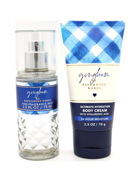 Conjunto de Fragancia Gingham y Crema Corporal Bath and Body Works - Tamaño de Viaje Conjunto de Fragancia Gingham y Crema Corporal Bath and Body Works - Tamaño de Viaje