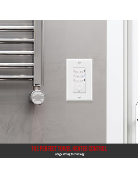 Interruptor Temporizador ENERLITES HET06A 2 Paquete Blanco Interruptor Temporizador ENERLITES HET06A 2 Paquete Blanco