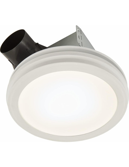 Ventilador de Baño Broan-NuTone AER80LWH 80 CFM LED Blanco Ventilador de Baño Broan-NuTone AER80LWH 80 CFM LED Blanco