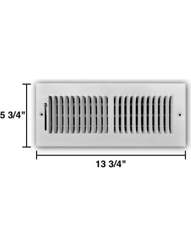 Cubierta de Ventilación de Pared Hartford 12x10 cm Ajustable