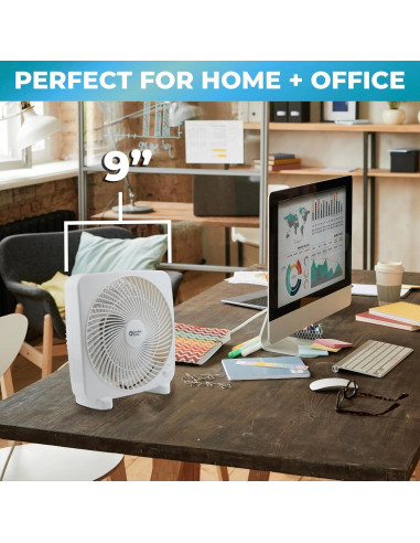 Ventilador de Mesa EZ-CHILL BP-9B 9" 2 Velocidades Silencioso
