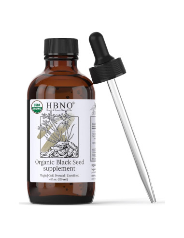 Aceite de Semilla Negra Orgánico HBNO 120ml Prensado en Frío