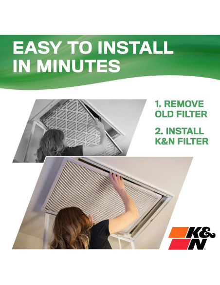 Filtro de Aire Lavable K&N HVC-13-12025 Merv 13 49x62 cm Filtro de Aire Lavable K&N HVC-13-12025 Merv 13 49x62 cm