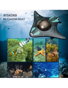 Barco RC RiskOrb con Cámara Submarina HD 480P - Juguete Acuático 2