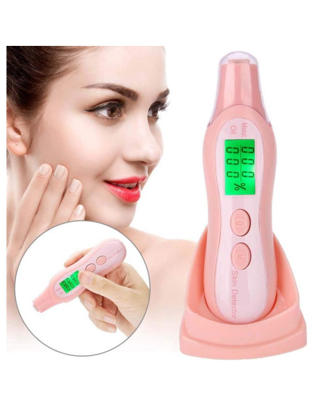 Analizador de Piel Sonew con Pantalla LCD - Rosa Analizador de Piel Sonew con Pantalla LCD - Rosa