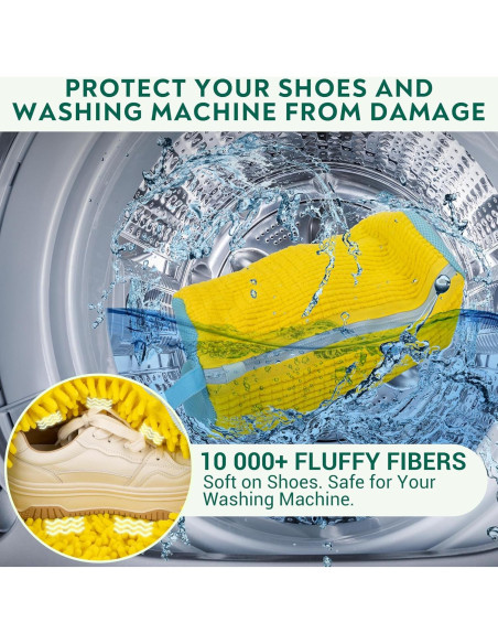 Bolsa de Lavado de Zapatos Recrantia - Juego de 2 Amarillo Bolsa de Lavado de Zapatos Recrantia - Juego de 2 Amarillo