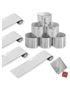 Azulejos de Espejo Autoadhesivos AIVS 5x5mm Plata 4720 Piezas