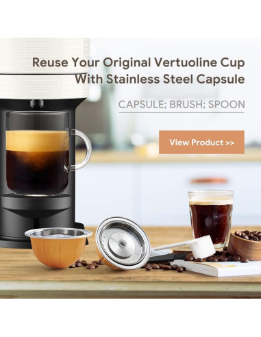 Cápsulas de café reutilizables BRBHOM para Ver Tuo Next - Acero inoxidable