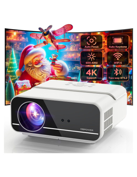 Proyector DBPOWER C16 4K WiFi 5G Bluetooth 600ANSI FHD 1080P Proyector DBPOWER C16 4K WiFi 5G Bluetooth 600ANSI FHD 1080P