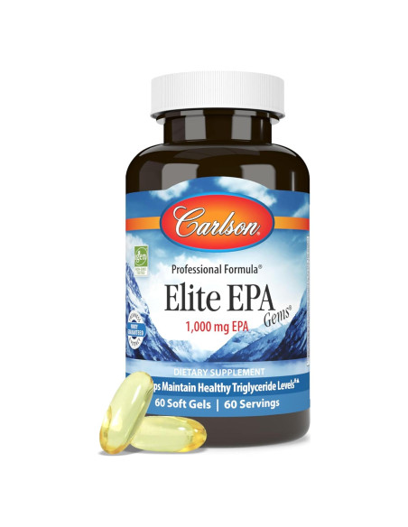 Carlson Elite EPA Gems 1000 mg EPA Aceite de Pescado 60 Gelatinas Carlson Elite EPA Gems 1000 mg EPA Aceite de Pescado 60 Gelatinas