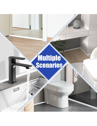 Moldura Flexible COUKIU 99 cm Autoadhesiva Vinilo Blanco